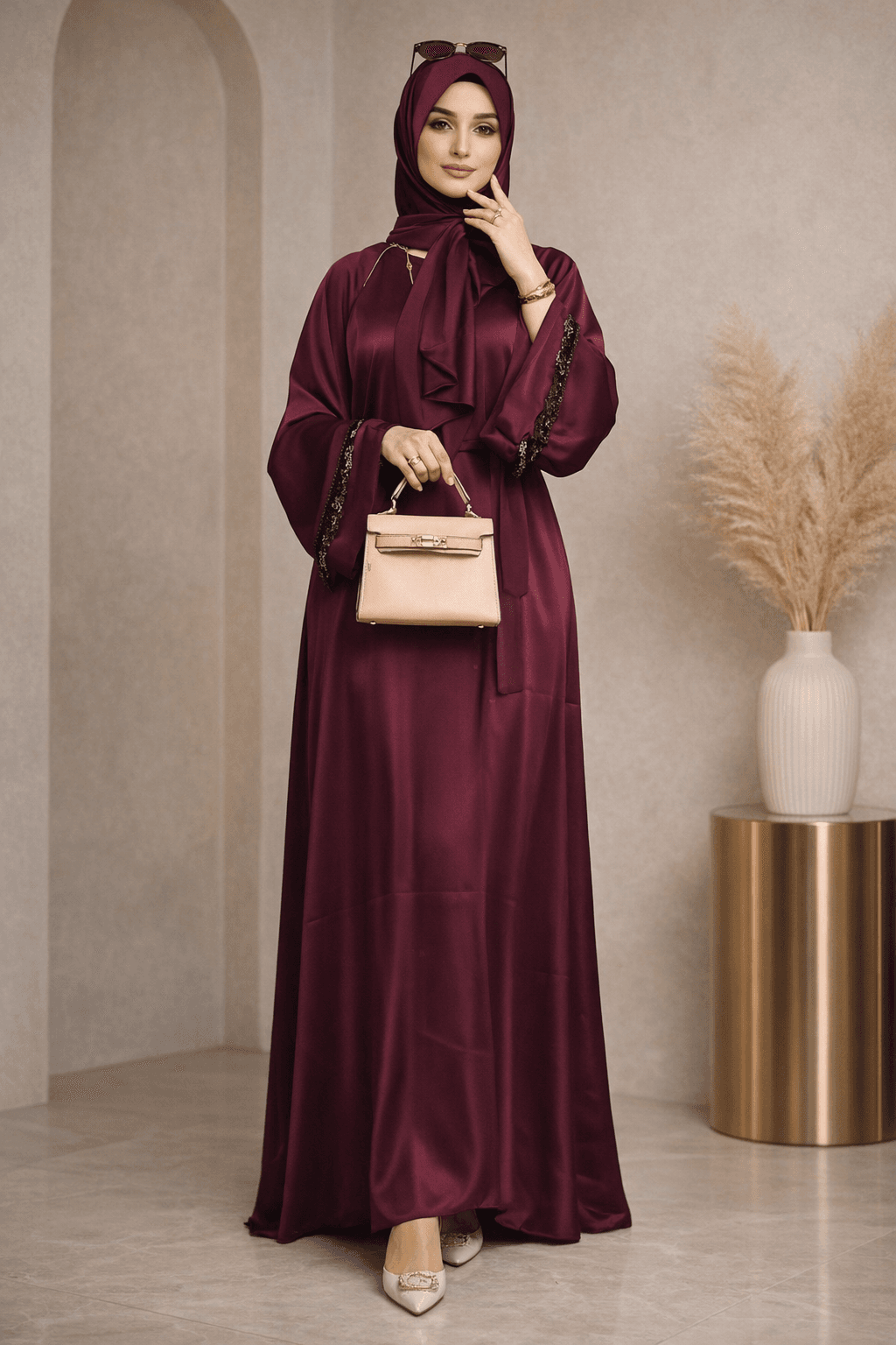 فستان نواعم + شال